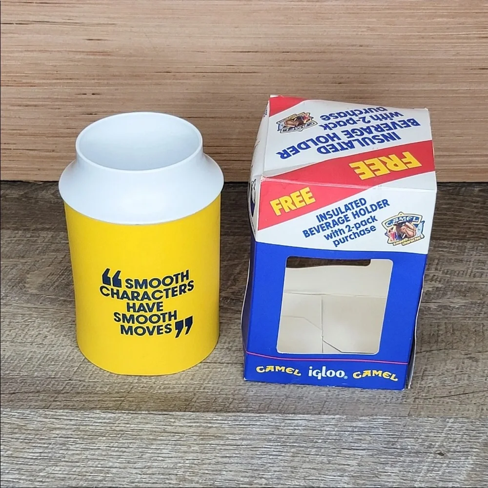 Camel Cigarette Igloo Beer Insulated Can Koozie Holder 1989 Promo Advertising